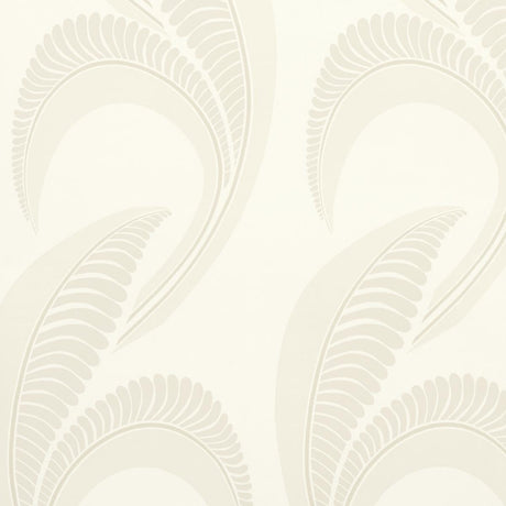Schumacher Banana Leaf Ivory Wallpaper
