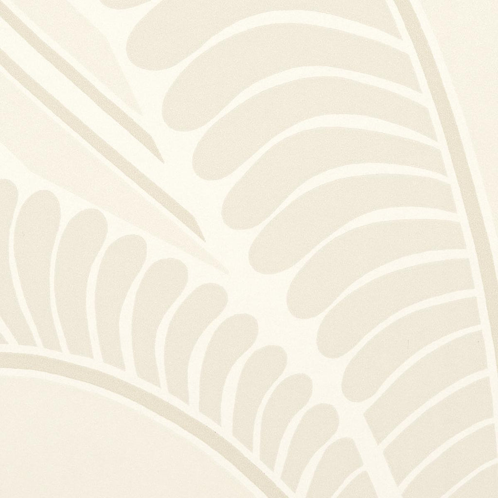 Schumacher Banana Leaf Ivory Wallpaper