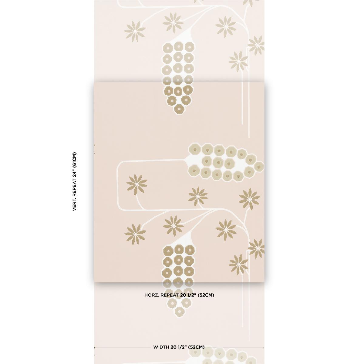 Schumacher Hollywood Grape Plaster Wallpaper