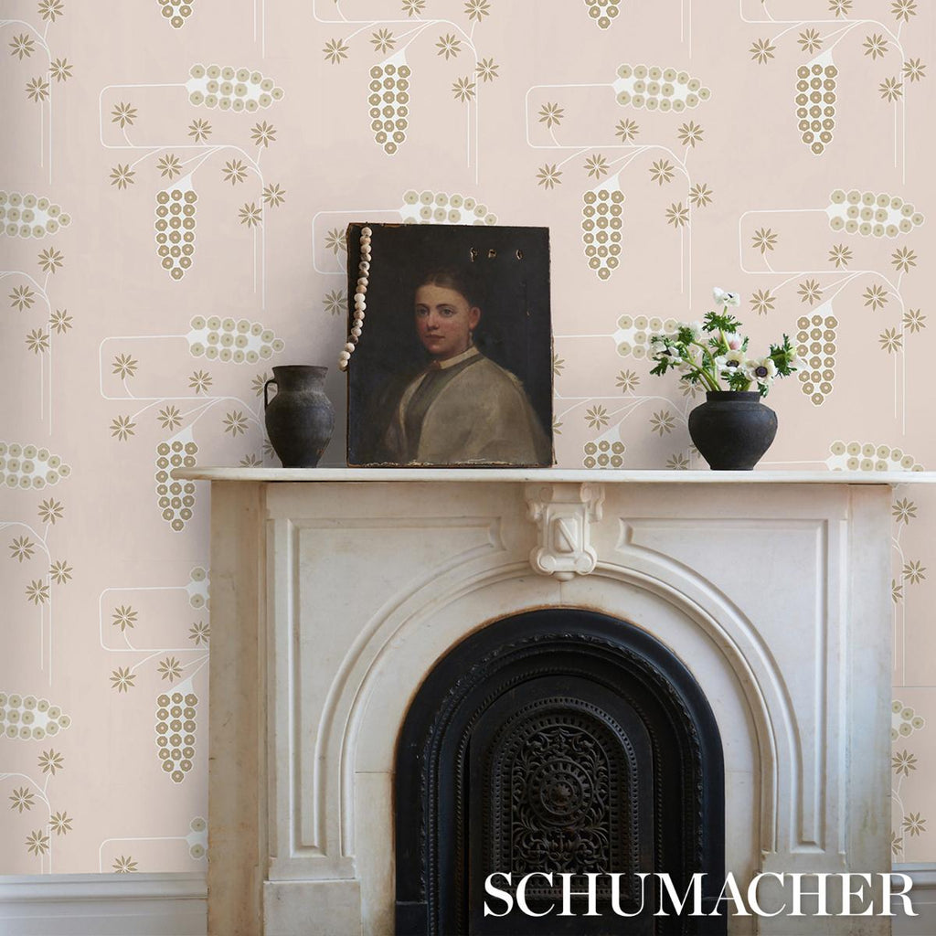 Schumacher Hollywood Grape Plaster Wallpaper