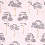Schumacher Tree River Blush Wallpaper