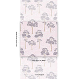 Schumacher Tree River Blush Wallpaper