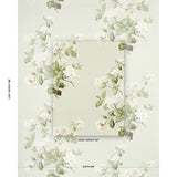 Schumacher Summer Hydrangea Celadon Fabric