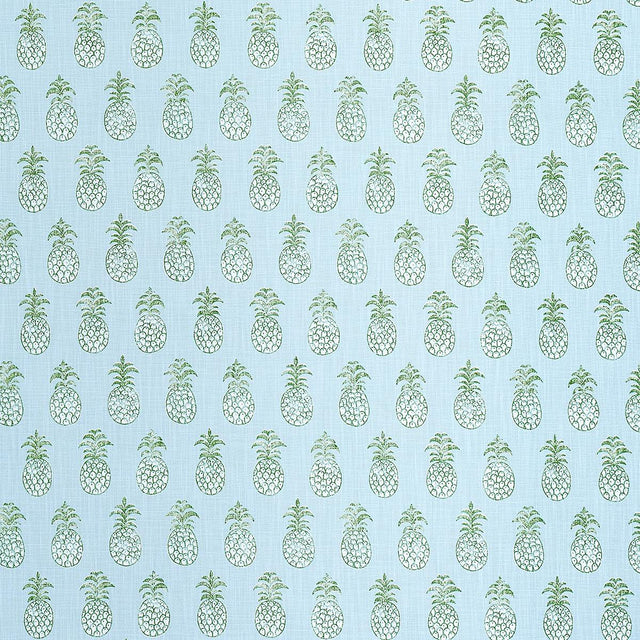 Schumacher Pia Cove Indoor/Outdoor Aquamarine Fabric
