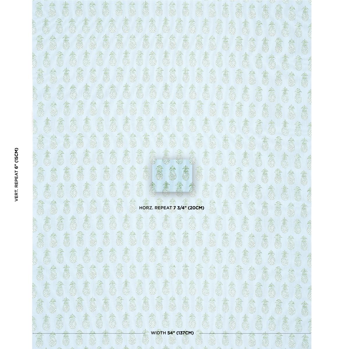 Schumacher Pia Cove Indoor/Outdoor Aquamarine Fabric