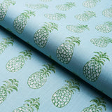 Schumacher Pia Cove Indoor/Outdoor Aquamarine Fabric