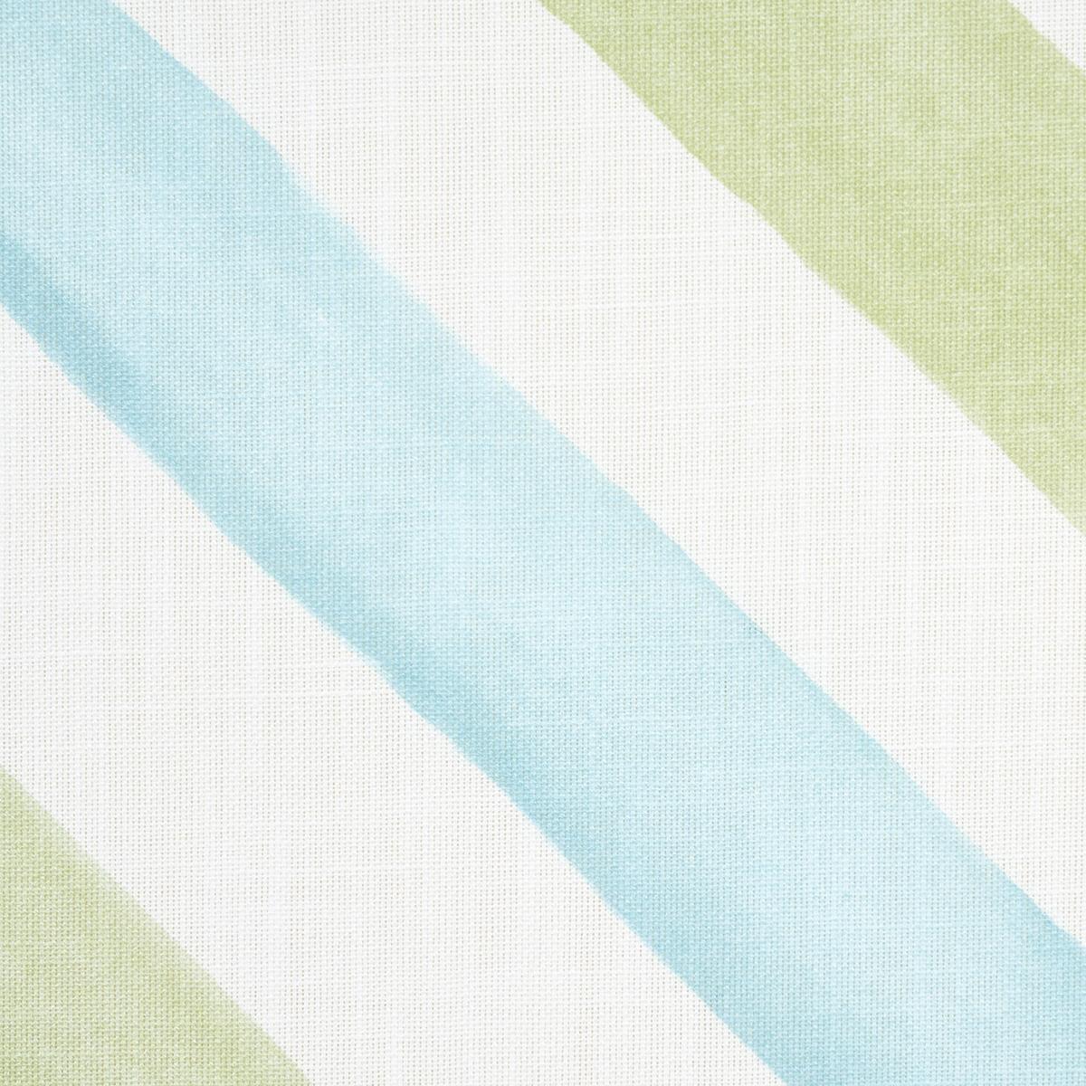 Schumacher Seaside Stripe Indoor/Outdoor Kiwi Fabric