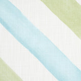 Schumacher Seaside Stripe Indoor/Outdoor Kiwi Fabric