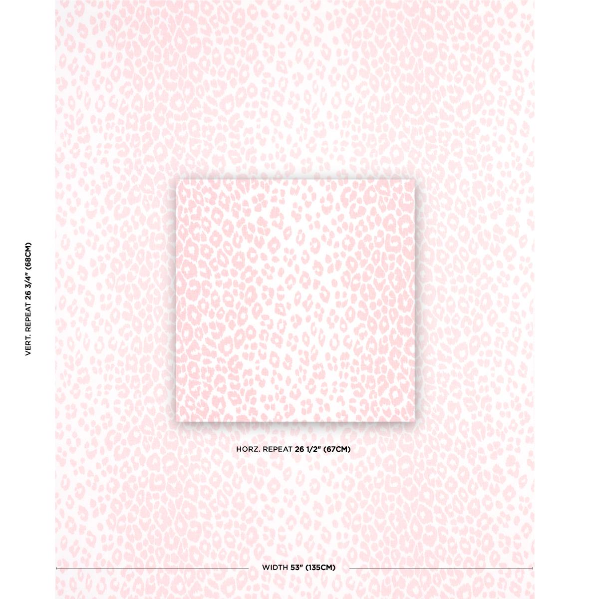 Schumacher Iconic Leopard Pink Fabric
