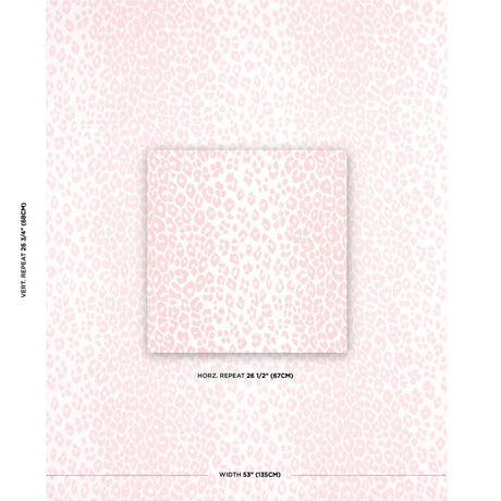Schumacher Iconic Leopard Pink Fabric