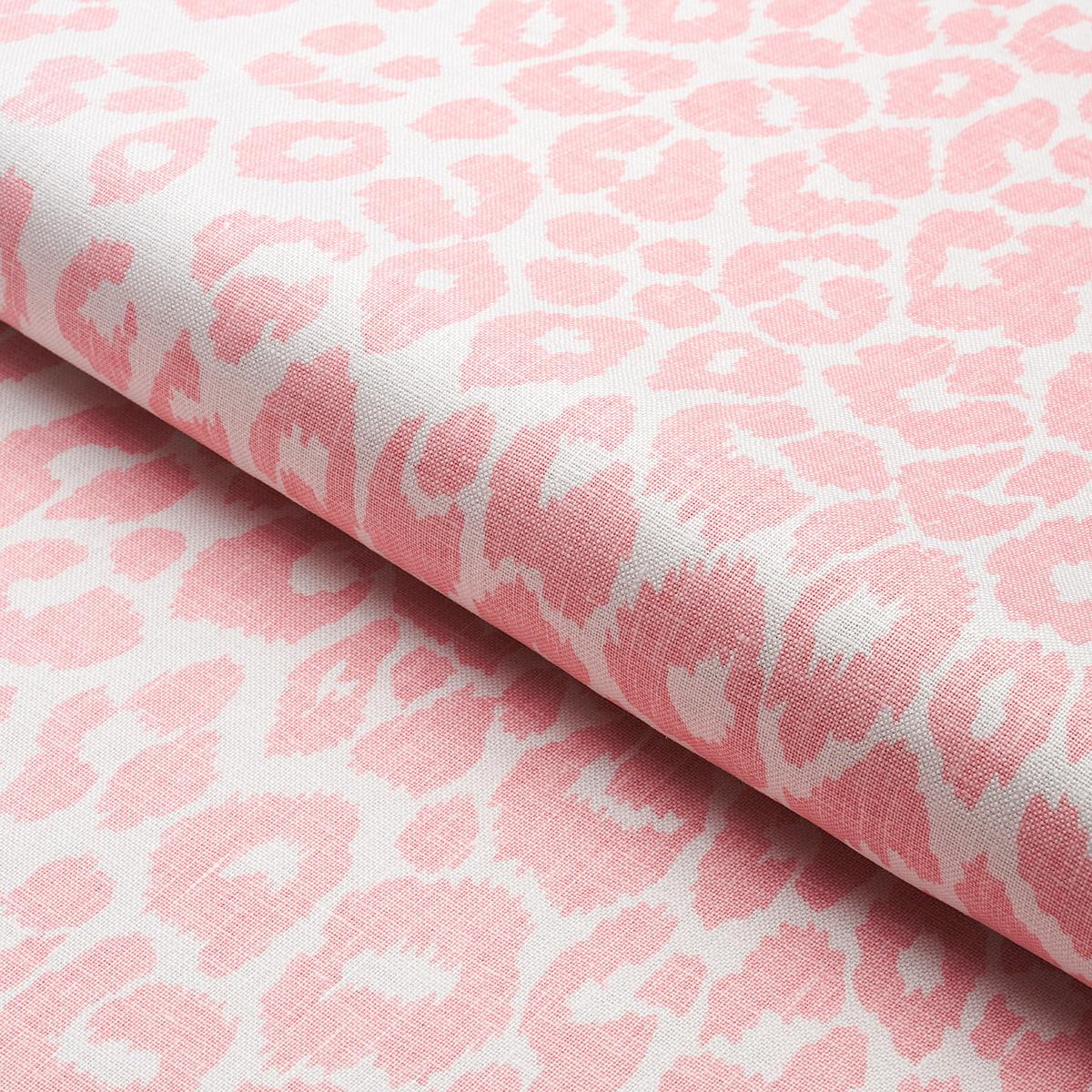 Schumacher Iconic Leopard Pink Fabric