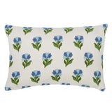Schumacher Cornflower 18" x 12" Rosina Floral Pillow