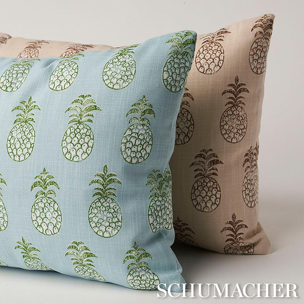 Schumacher Pia Cove I/O Coconut 18" x 12" Pillow