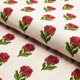 Schumacher Rosina Floral Garnet Fabric