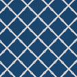 Schumacher Bamboo Trellis Indoor/Outdoor Navy Fabric