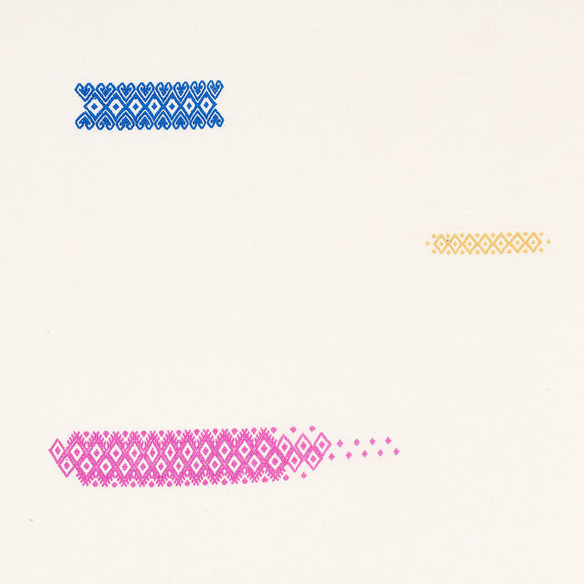 Schumacher Balamil Handwoven Panel Multi On Ivory Fabric