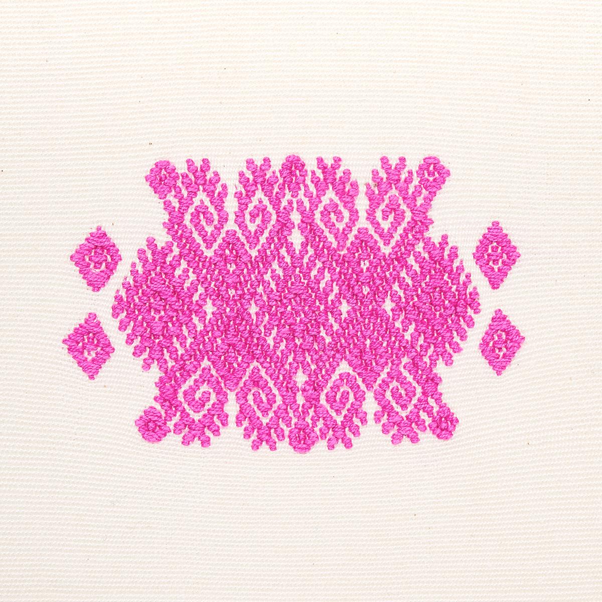 Schumacher Balamil Handwoven Panel Multi On Ivory Fabric