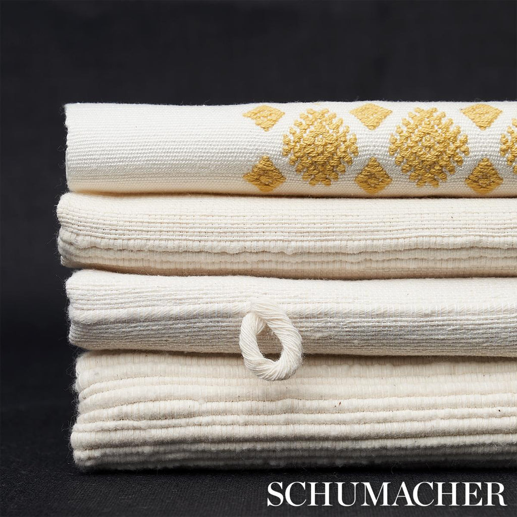 Schumacher Balamil Handwoven Panel Multi On Ivory Fabric