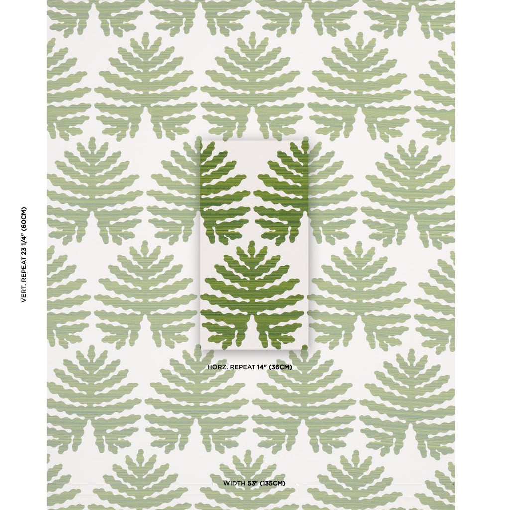 Schumacher Palma Sola Indoor/Outdoor Green Fabric