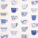 Schumacher Onie'S Teacups Porcelin Wallpaper
