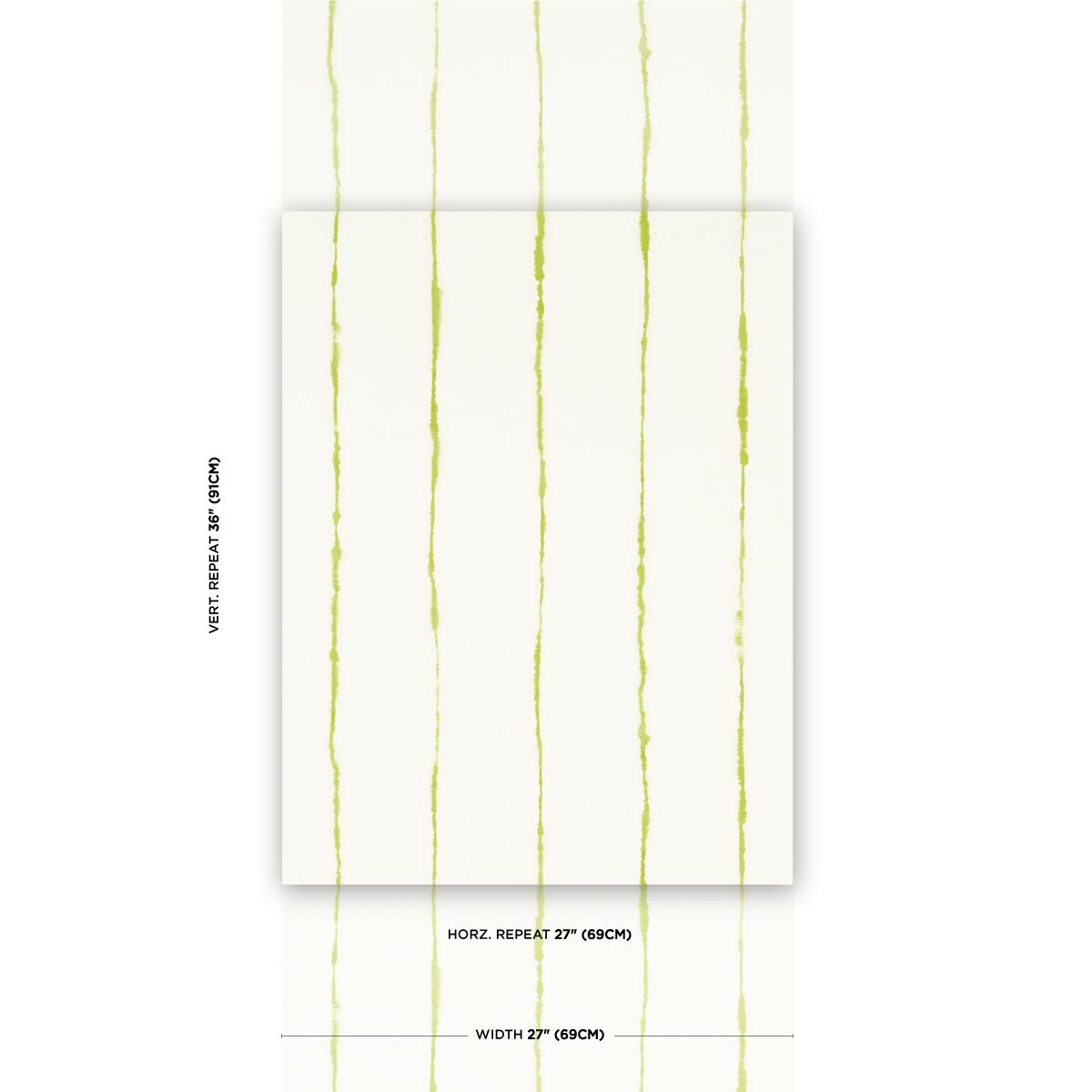 Schumacher Backdrop X Schumacher Ephemera Chartreuse Wallpaper