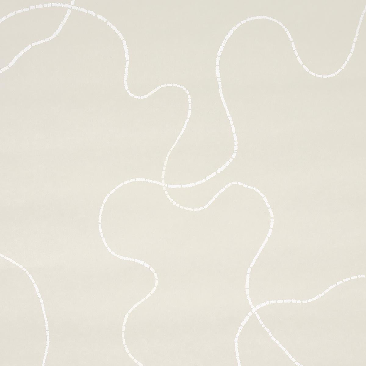 Schumacher Backdrop X Schumacher Turini Light Beige Wallpaper