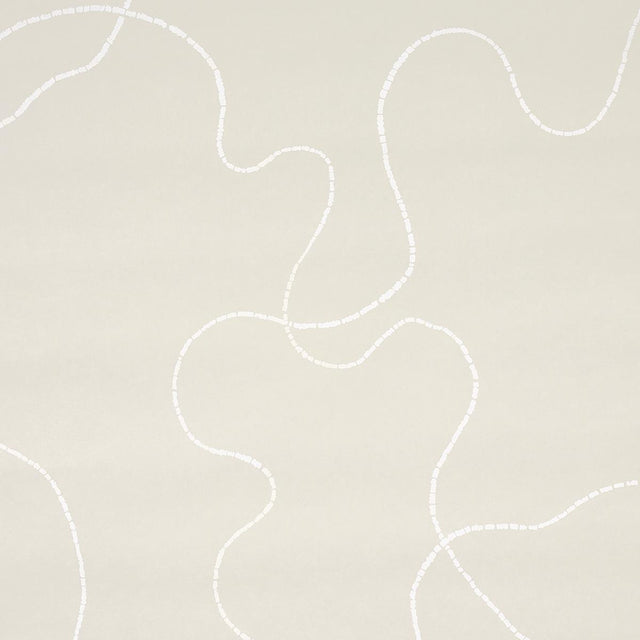 Schumacher Backdrop X Schumacher Turini Light Beige Wallpaper