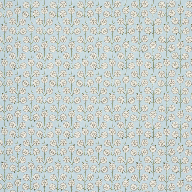 Schumacher Gardenia Egg Blue Wallpaper