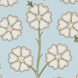 Schumacher Gardenia Egg Blue Wallpaper