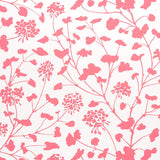 Schumacher Pennick Coral On Ivory Wallpaper