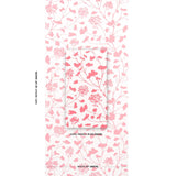 Schumacher Pennick Coral On Ivory Wallpaper