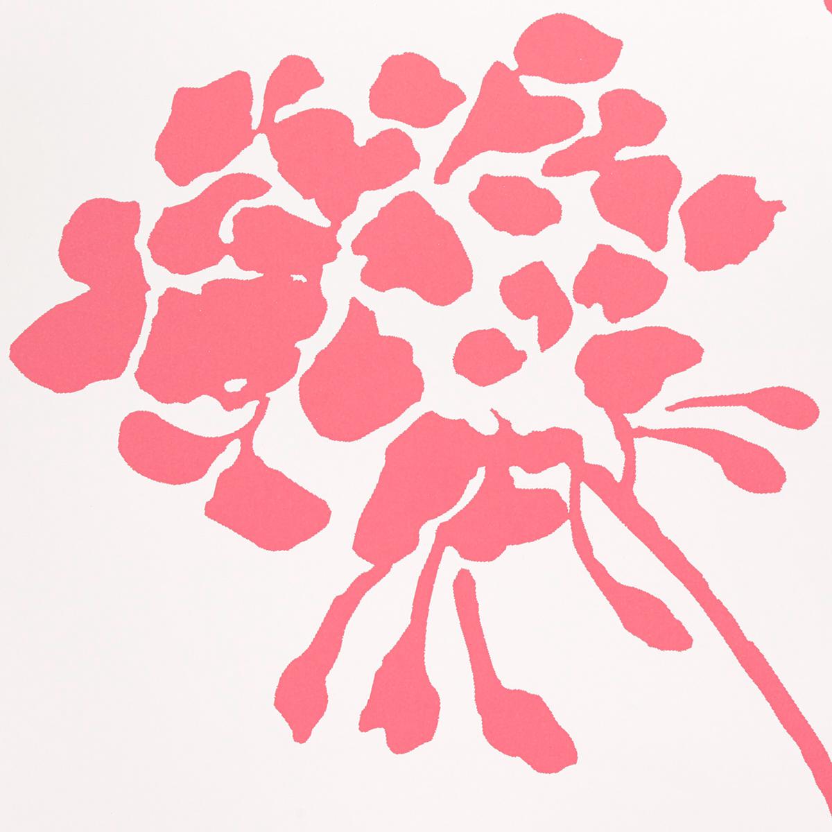 Schumacher Pennick Coral On Ivory Wallpaper