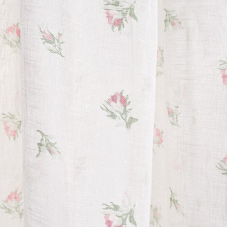 Schumacher Margie Floral Sheer Rose Fabric