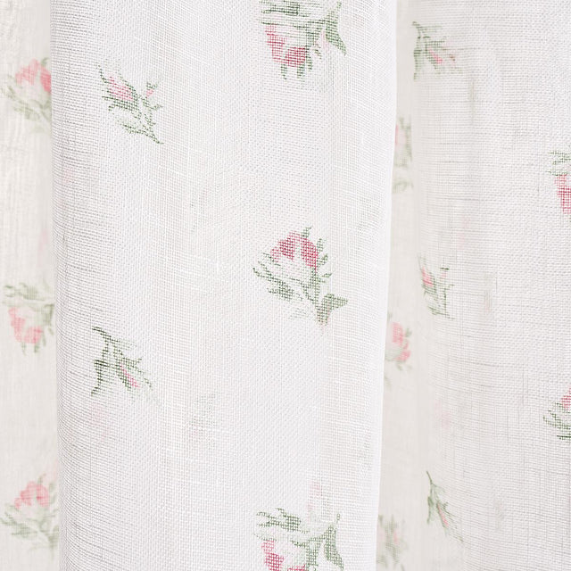 Schumacher Margie Floral Sheer Rose Fabric