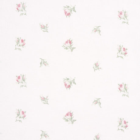 Schumacher Margie Floral Sheer Rose Fabric