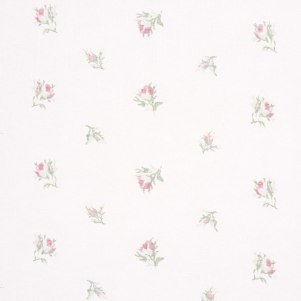 Schumacher Margie Floral Sheer Rose Fabric