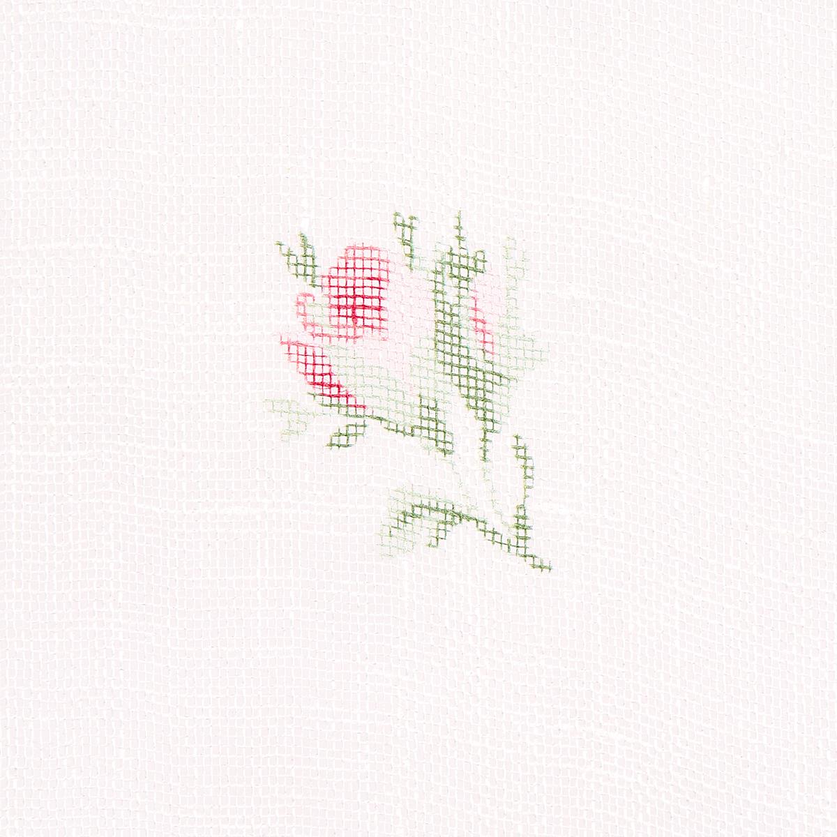 Schumacher Margie Floral Sheer Rose Fabric