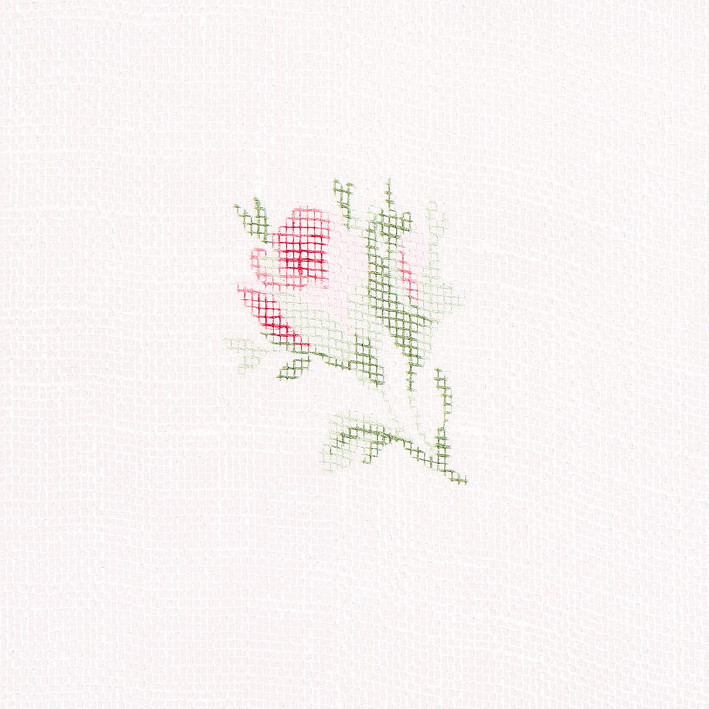 Schumacher Margie Floral Sheer Rose Fabric