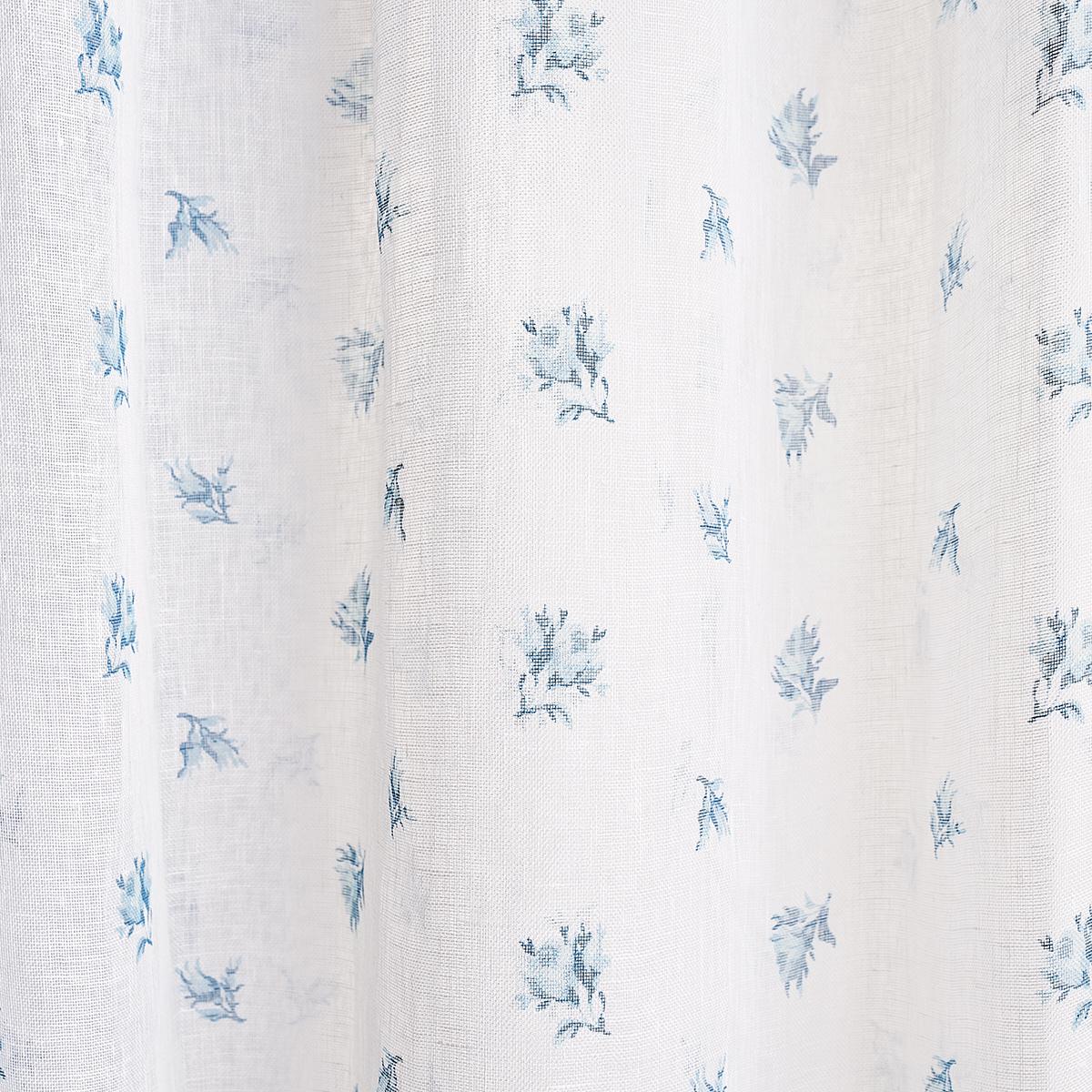 Schumacher Margie Floral Sheer Soft Blue Fabric