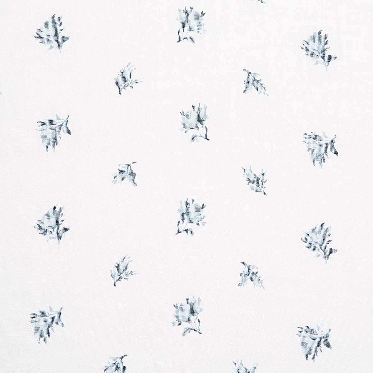 Schumacher Margie Floral Sheer Soft Blue Fabric