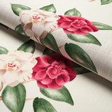 Schumacher Casablanca Floral Indoor/Outdoor Garnet Fabric