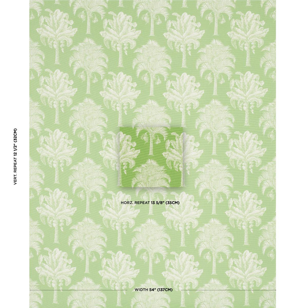 Schumacher Grand Palms Indoor/Outdoor Green Fabric