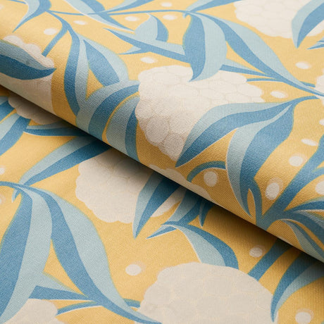 Schumacher Rubus Cotton Linen Yellow Fabric