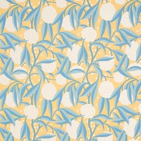Schumacher Rubus Cotton Linen Yellow Fabric