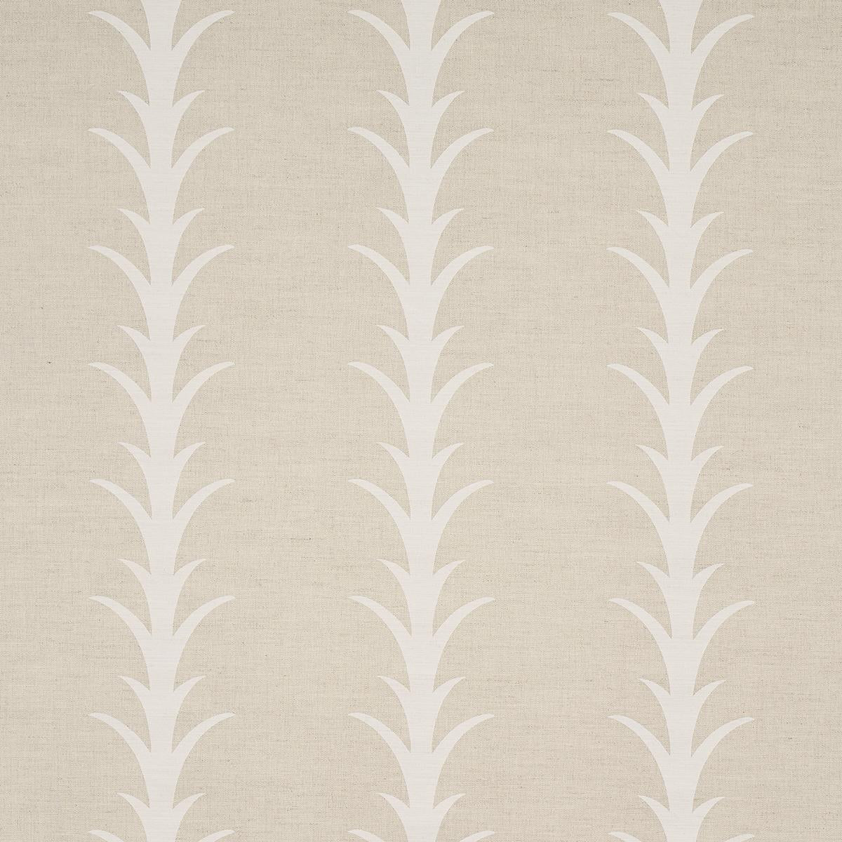 Schumacher Acanthus Stripe Natural Fabric