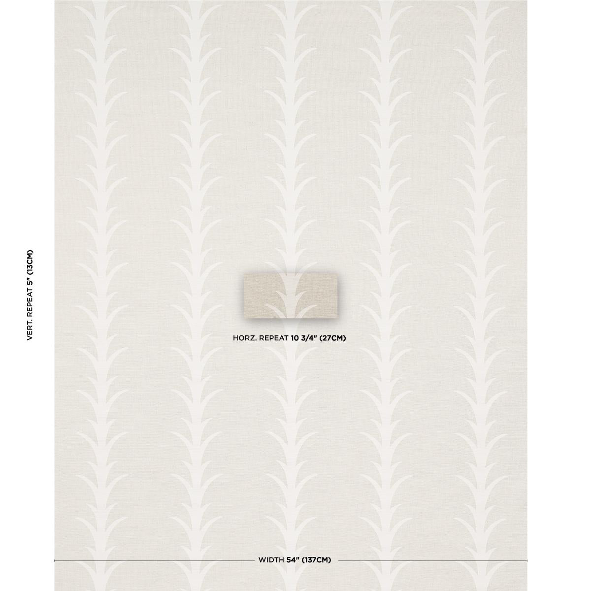Schumacher Acanthus Stripe Natural Fabric