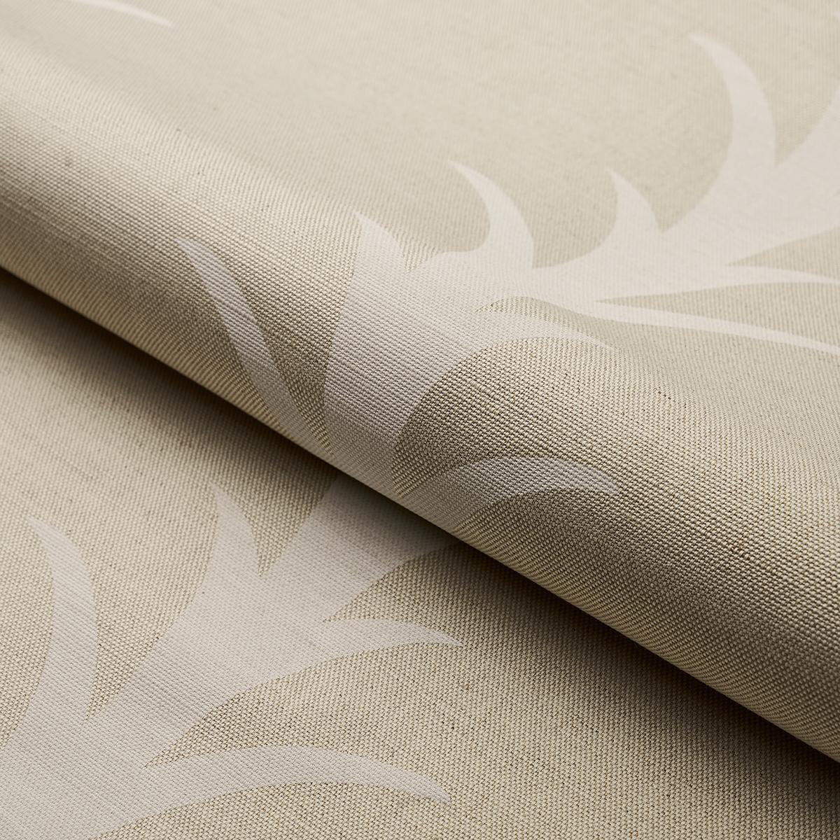 Schumacher Acanthus Stripe Natural Fabric