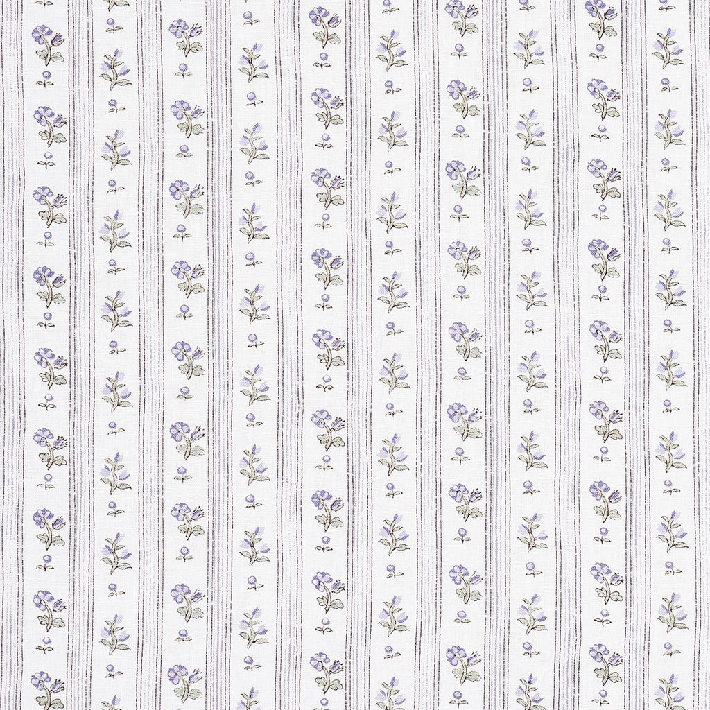 Schumacher Cabanon Stripe Violet Fabric