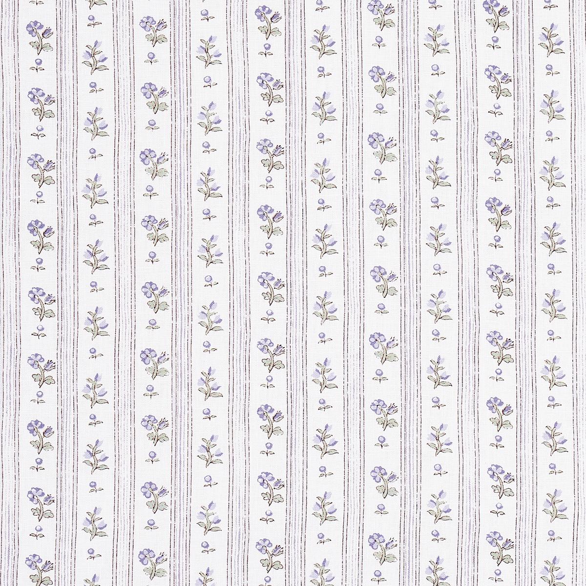 Schumacher Cabanon Stripe Violet Fabric