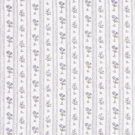 Schumacher Cabanon Stripe Violet Fabric